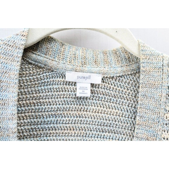 Pure Jill 2x cardigan sweater open - Picture 3 of 8